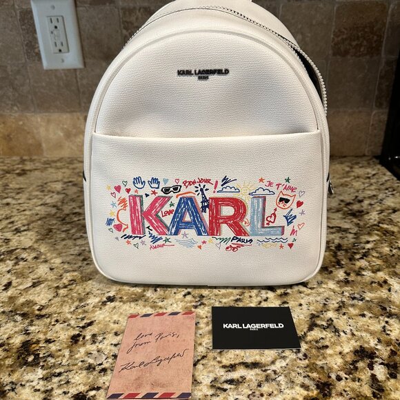 Karl Lagerfeld Women's Backpack Bag LH2K48CJ 11.5 x 10 x 5.5 MSRP 198.00 (E/P) - Picture 4 of 8